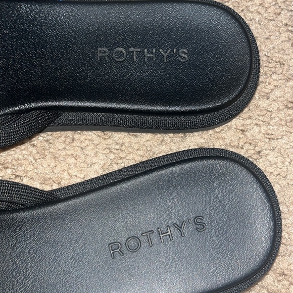 ROTHY'S The Summer Sandal Braided Slide Black 10.5 - Picture 6 of 7